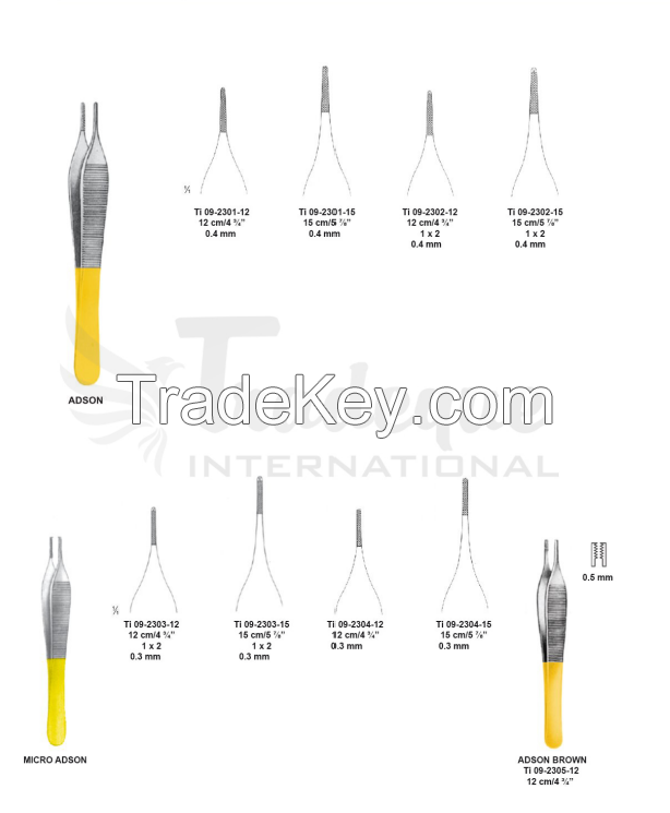 TC Dissecting Forceps And TC Vascular Forceps