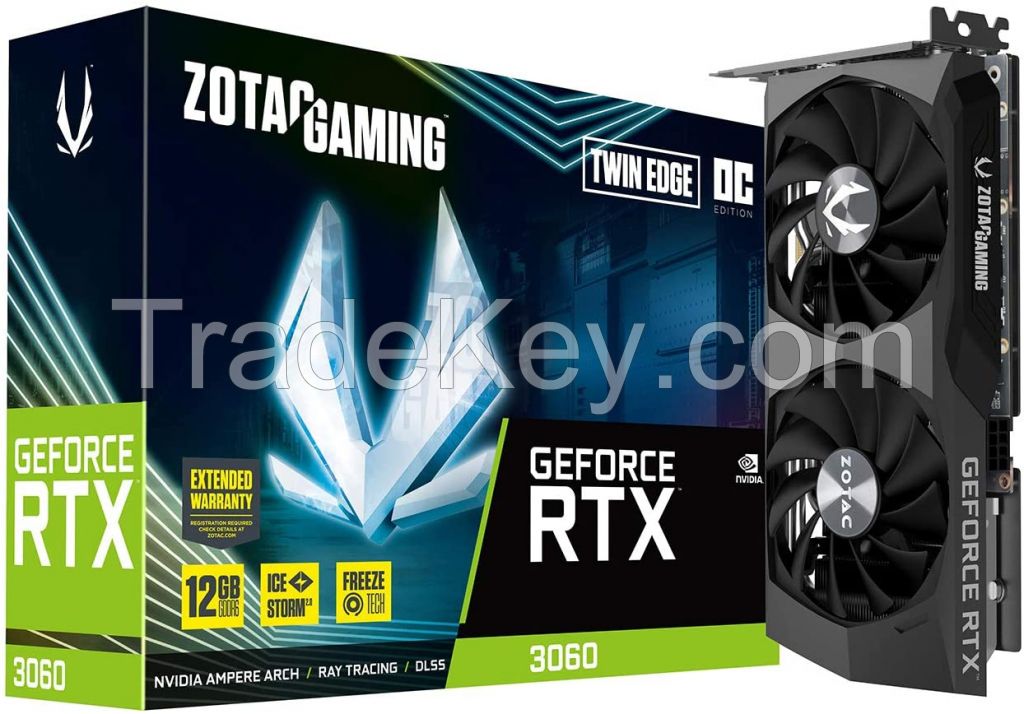 ZOTAC Gaming GeForce RTX 3060 Twin Edge OC 12GB GDDR6 192-bit 15 Gbps PCIE 4.0 Gaming Graphics Card