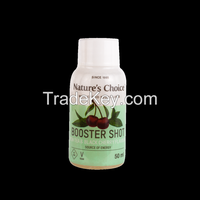 Quality and Sell Natures Choice Booster Shot Green Tea & Black Cherry 50ml