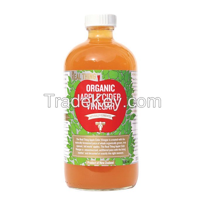Quality and Sell The Real Thing Organic Apple Cider Vinegar 500ml