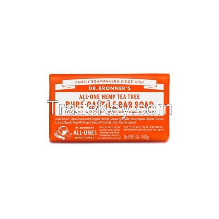 Quality and Sell Dr Bronner Pure Castile Soap Bar Tea Tree 140g