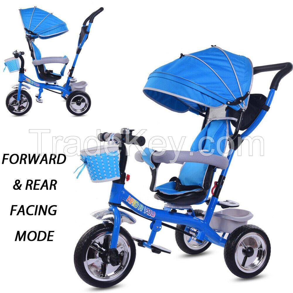 NEW ORIG-INAL 4 IN 1 BABY KIDS TRIKE TRIC-YCEL STROL-LER RIDE