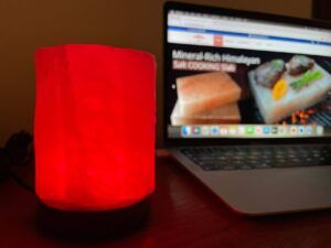 Square salt lamp