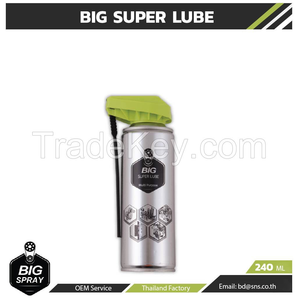 Multi- Purpose Oil  Spray BIG SUPER  LUBE  240 ml.