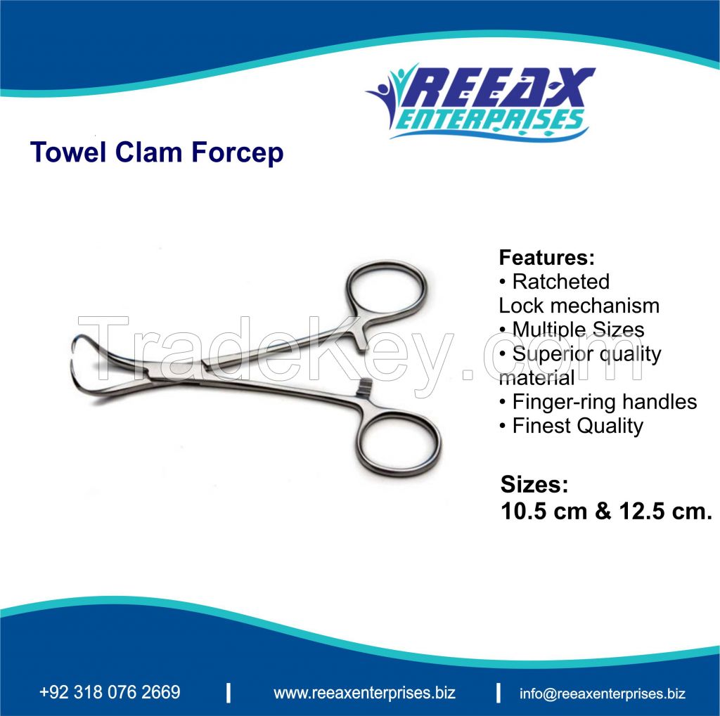 Towel Clam Forcep