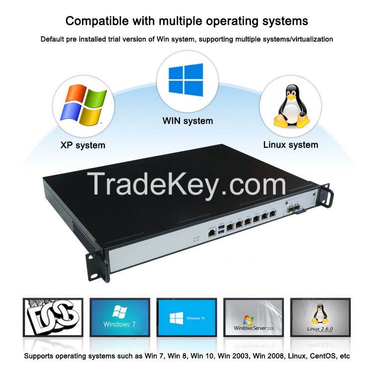 Pfsense Firewall Gateway Soft Router Vpn C-eleron J1900 Mini Pc Industrial 6 Lan Gigabit Ethernet Port Computer Network Server