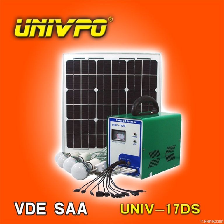 Solar DC System with Charger Controller, Batteries and 10W Panel Power