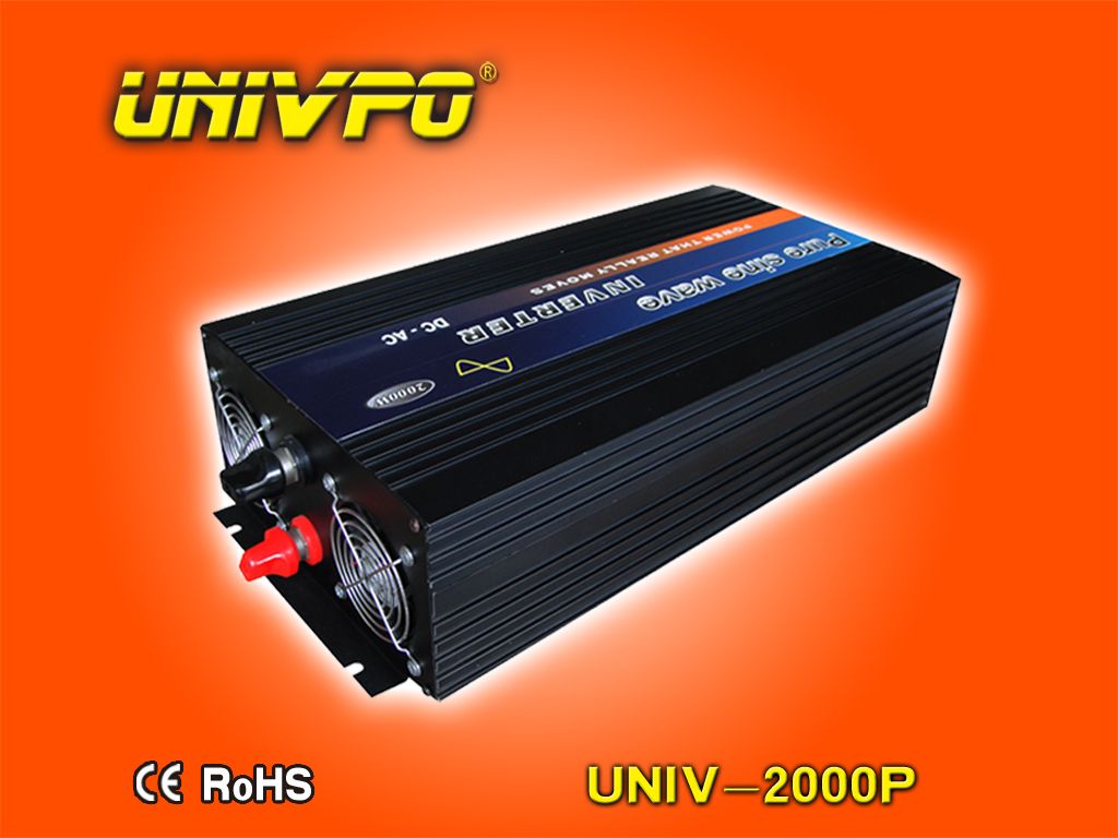 Off Grid 24V 230V 2000W Solar Power Inverter Pure Sine Wave Inverter Generator DC 12V AC 220V(UNIV-2000P)