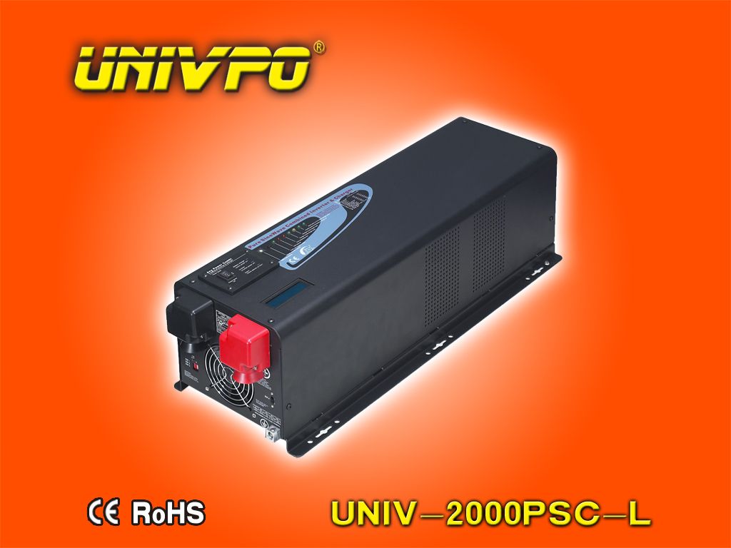 2000W 12V Pure Sine Wave Hybrid Charge Controller Inverter 12V To 220V Converter(UNIV-2000PSC-L)