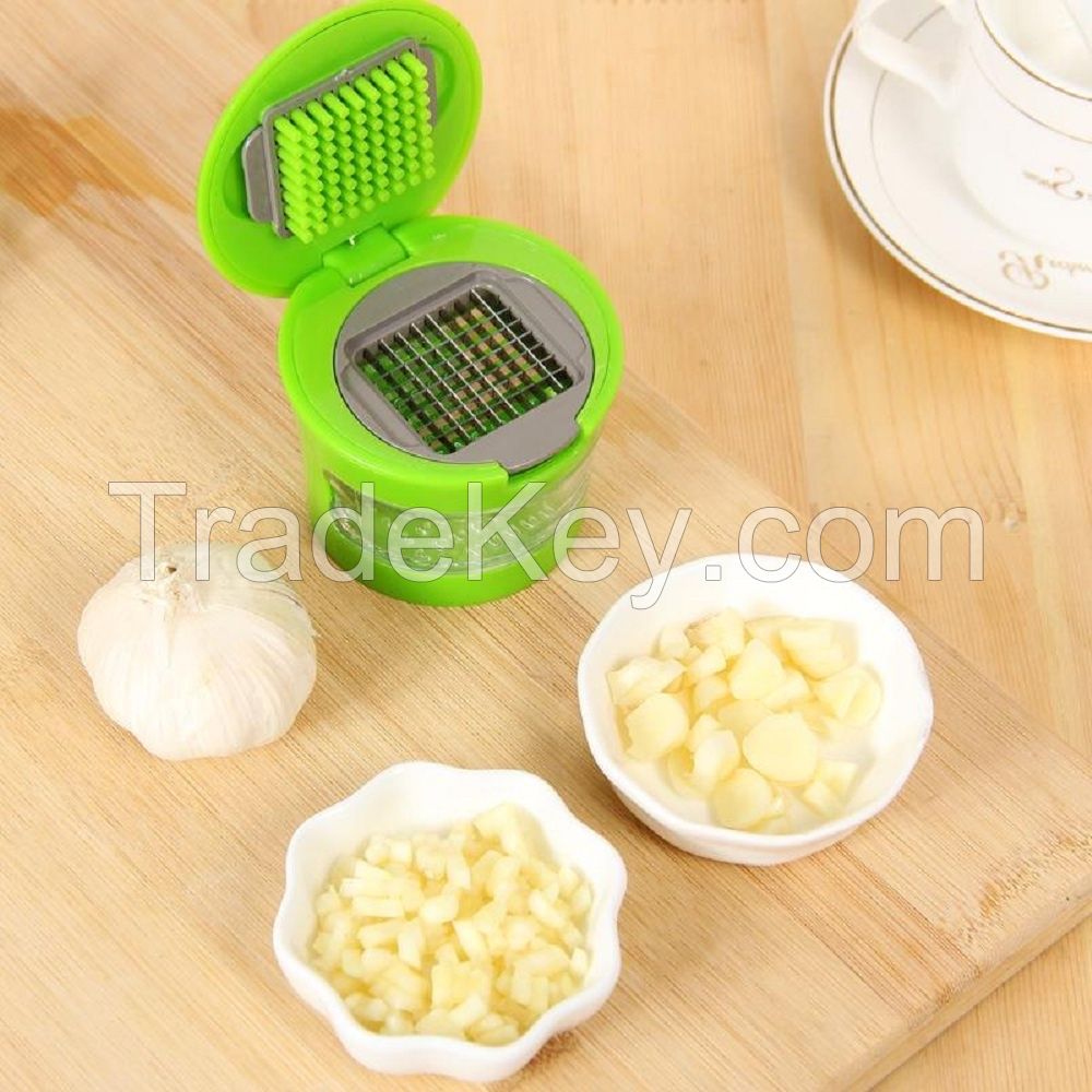Smart Multifunctional Kitchen Food Processor Mini Plastic Garlic Presser Round Salad Maker Vegetable Slicer and Grater Tools