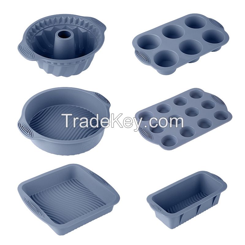 Pastry Bakeware Bakery Muffin Cupcake Bread Molds cake Tools Baking Pan Silicone Cake Mold Set for kitchen