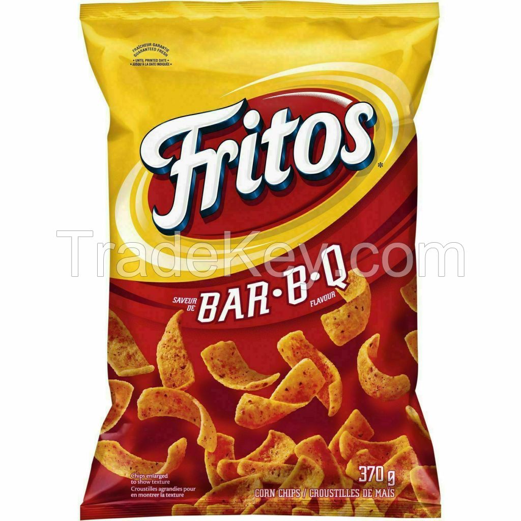 2 Bags - Fritos Corn Chips Bbq Large Size (340g) Canadian 