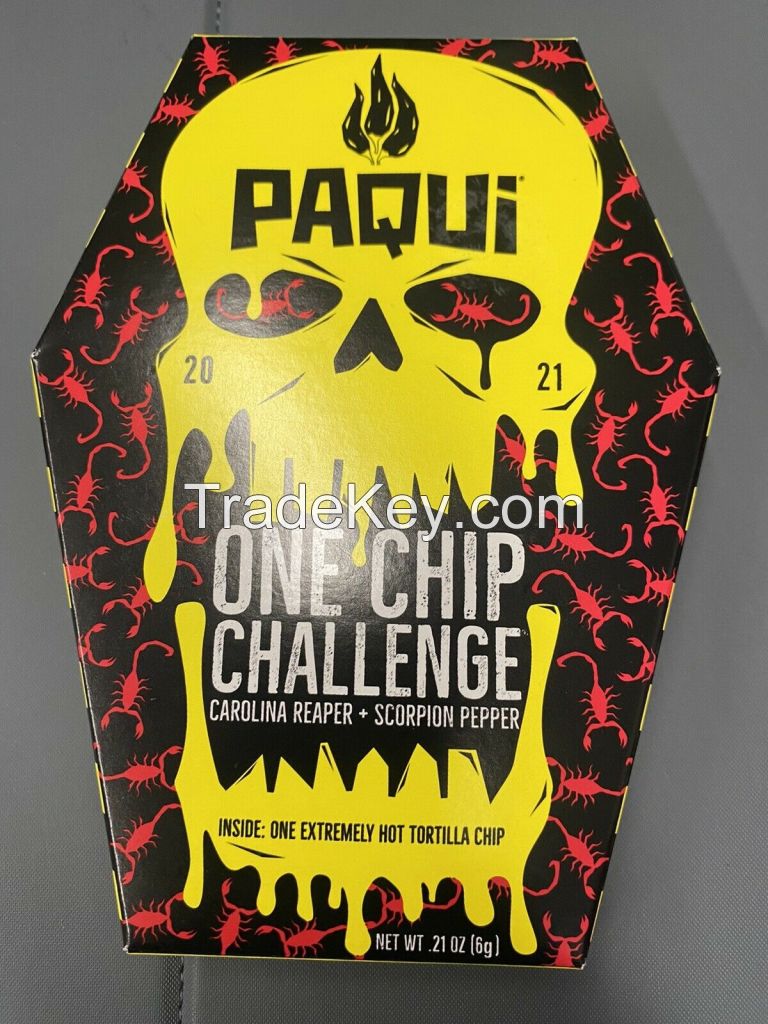 Paqui One Chip Challenge 2021 Carolina Reaper Scorpion Sealed.