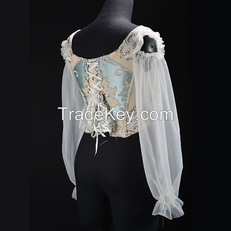 Women Sexy Shirt Blouse Lady Girls Fashion Back Bandage Slim Female Leotard Corset Ladies' Mesh Long Sleeve Tops Wear