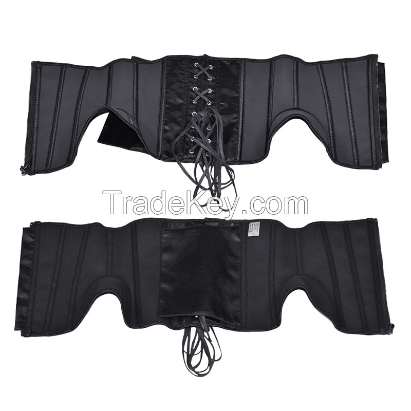 10inch Latex Waist Trainer Body Shaper Corsets with Zipper Cincher Corset Top Slimming Belt Black Shapers Shapewear Plus Size