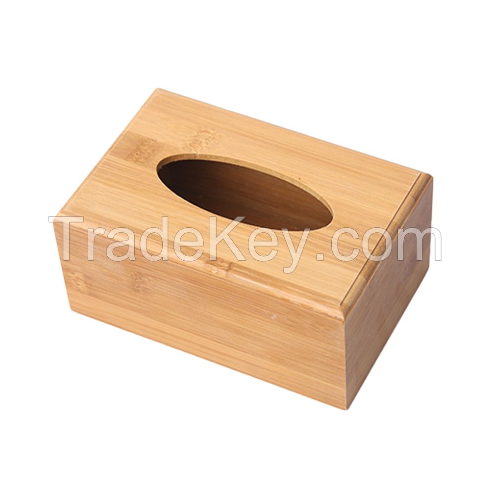 Factory Directly Sale Wooden Tissue Box Unfinished Pine Wood Tissue Box