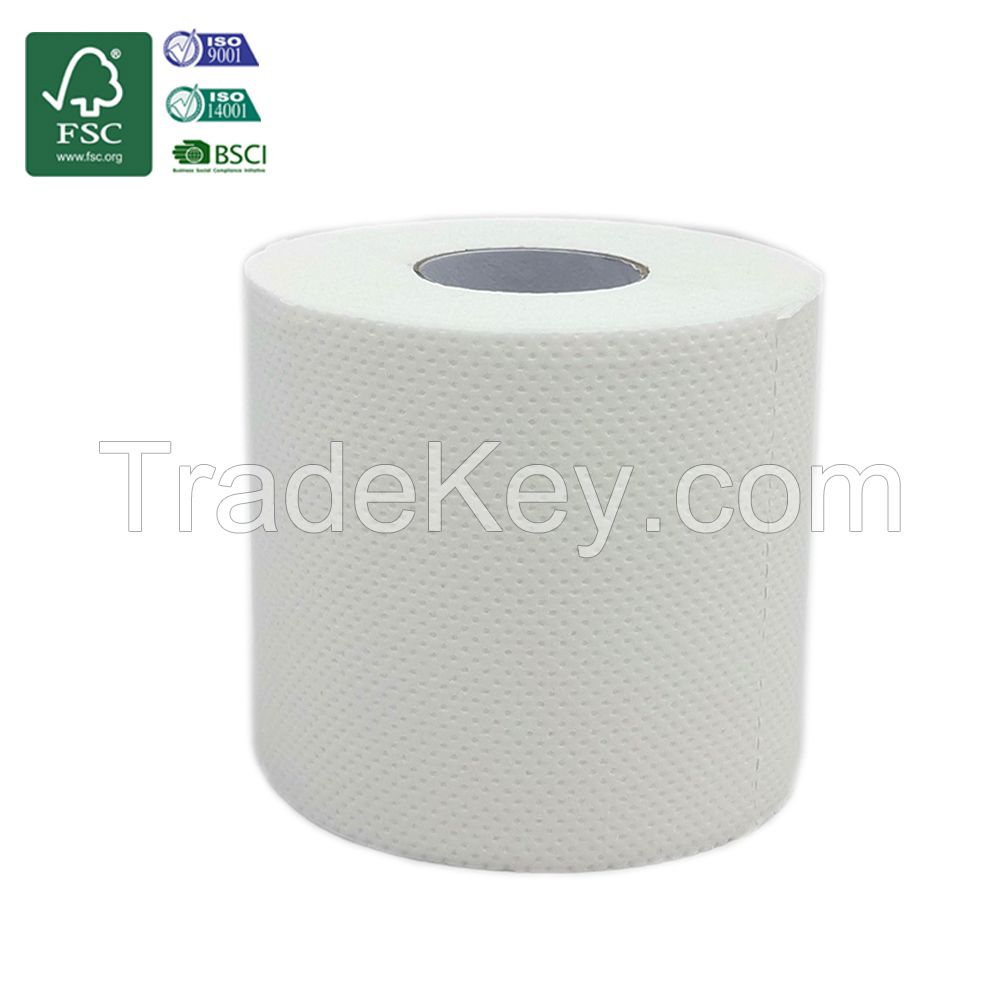 Fsc Certified 100% Pure Bamboo Compostable Biodegradable Plastic-Free Eco-Friendly Bamboo Toilet Paper