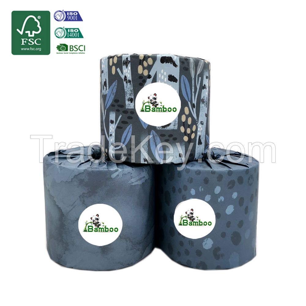 100% Bamboo Pulp Non-Polluting Pulp Toilet Paper 2-Lay