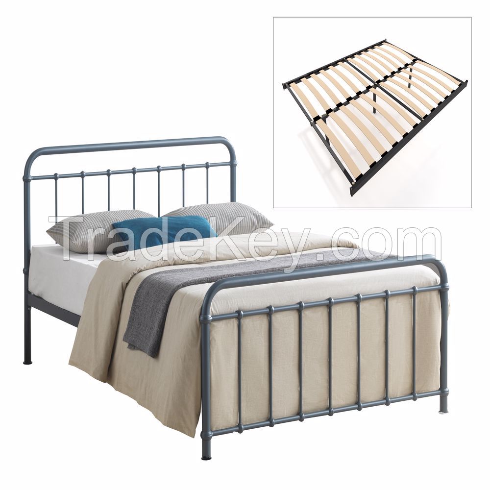 Victoria Metal Bed Frame Black Minimalist Elegant