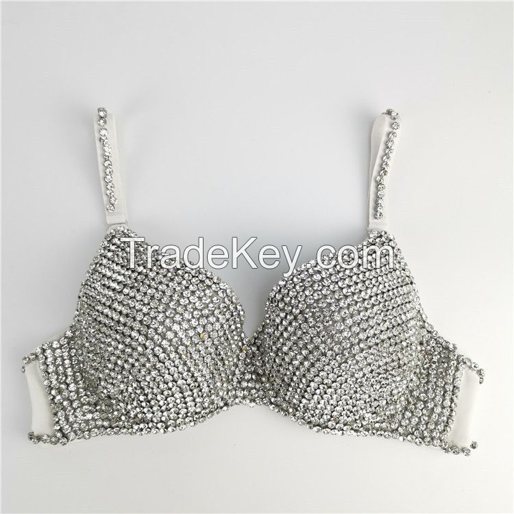 OEM Push Up High Quallity Crystal Diamond Womens Bras