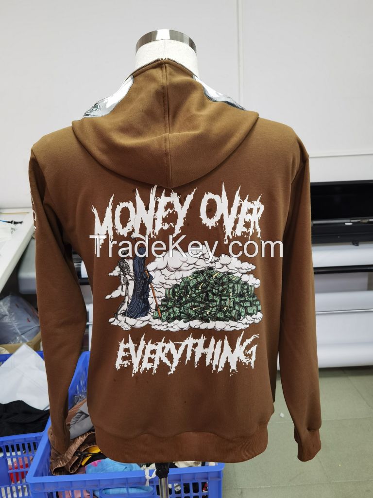 Custom mens pullover hoodie