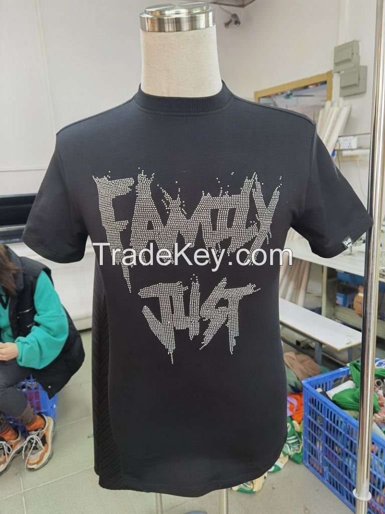 custom print embroidery t-shirts