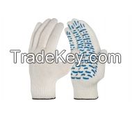 Class 10 gloves (5 threads) with PVC wave
