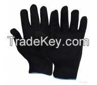 Gloves 7.5 class (6 threads) woolen black cotton