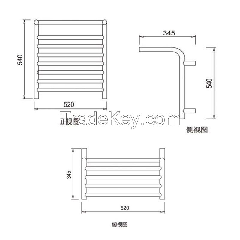 Warmer Towel Rail Wall Mounted Heated Towel Shelf