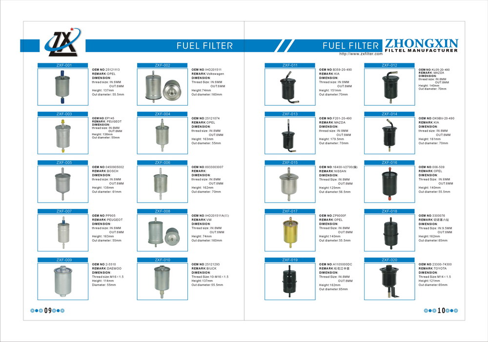 oil filter, gasoline filter, auto filter