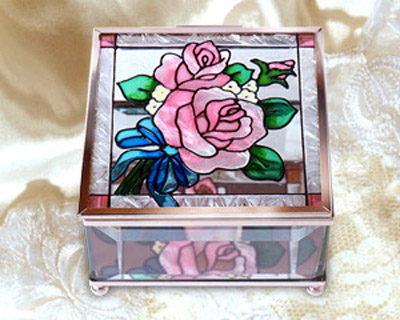 Hand painted glass Jewelry Box Series