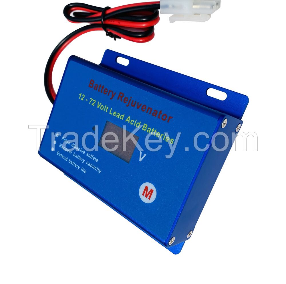 12V 24V 36V 48V 72V Battery Desulfator Regenerator for 12V - 72V Lead acid Batteries with Quick Disconnect Cables