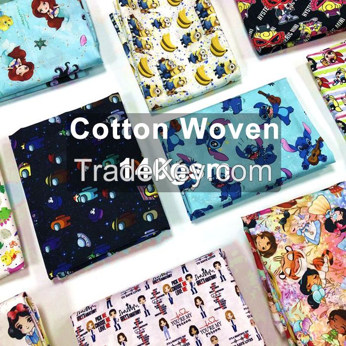 Custom Print Cotton Woven Fabric