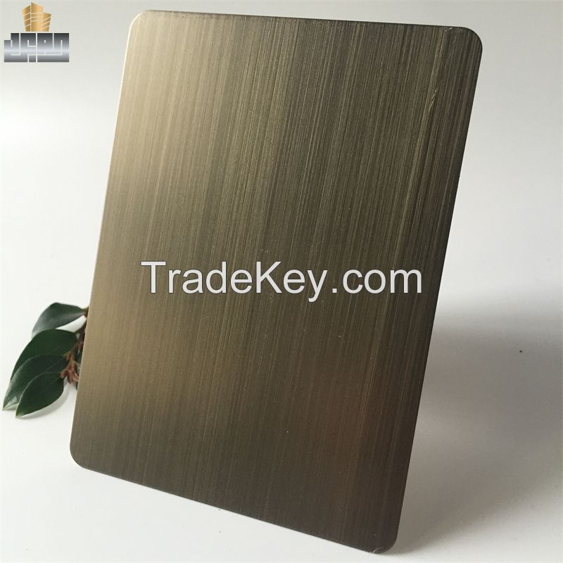 Steel Hairline Sheet - Bronze