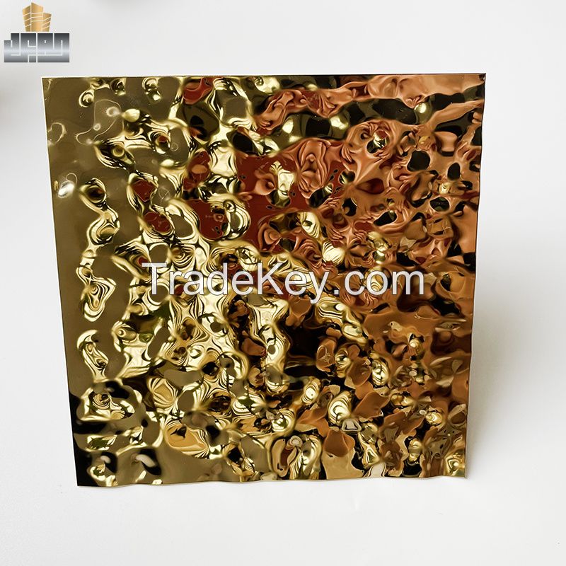 Water Rippel Sheet - Titanium Gold