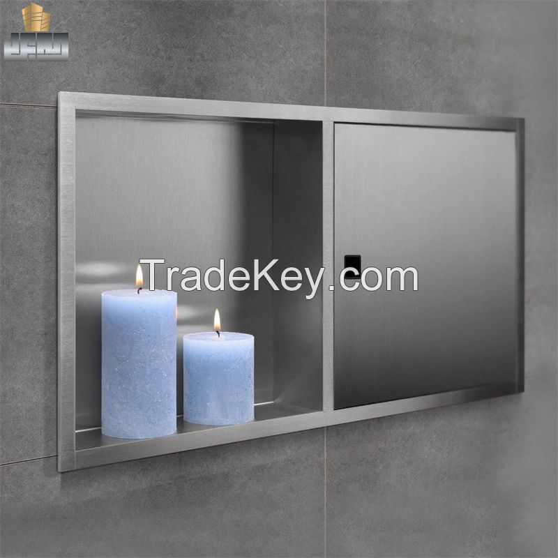 Steel Wall Niche - Silver