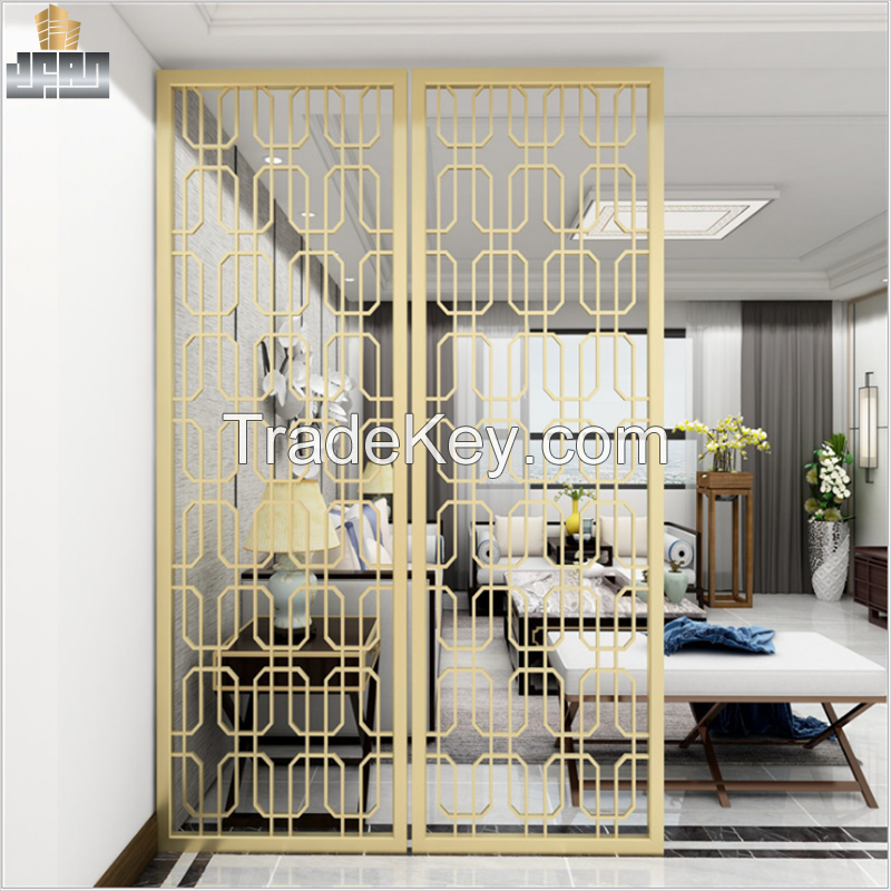 Unique Modern Deco Metal Screens Stainless Steel Decorative Laser Cut Hall Partition
