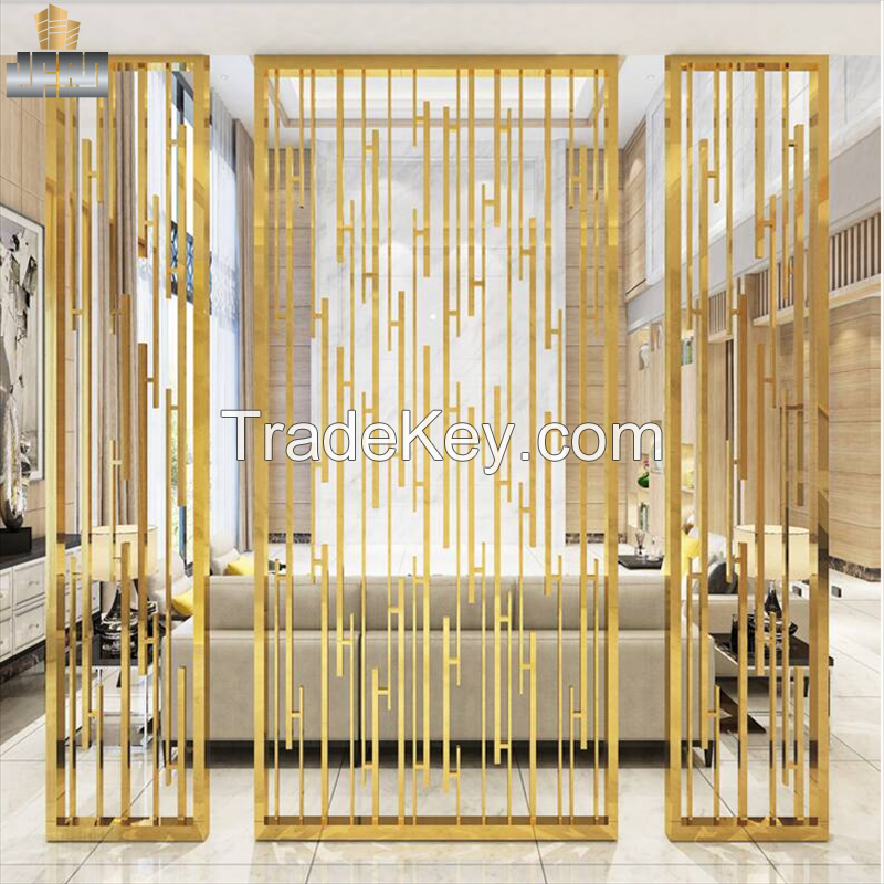 Hot Sale Stainless Steel Metal Screen Decor Room Divider Hollow Design Divider for Hotel Restaurant