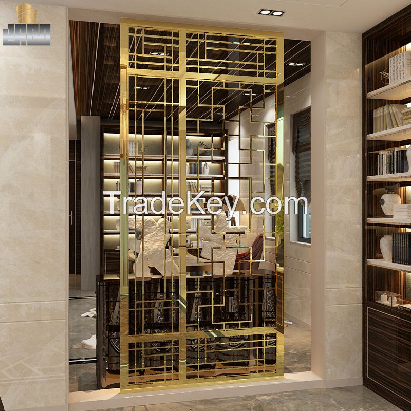 China Manufacturer Mirror Finish Room Divider Stainless Steel Screen Partition