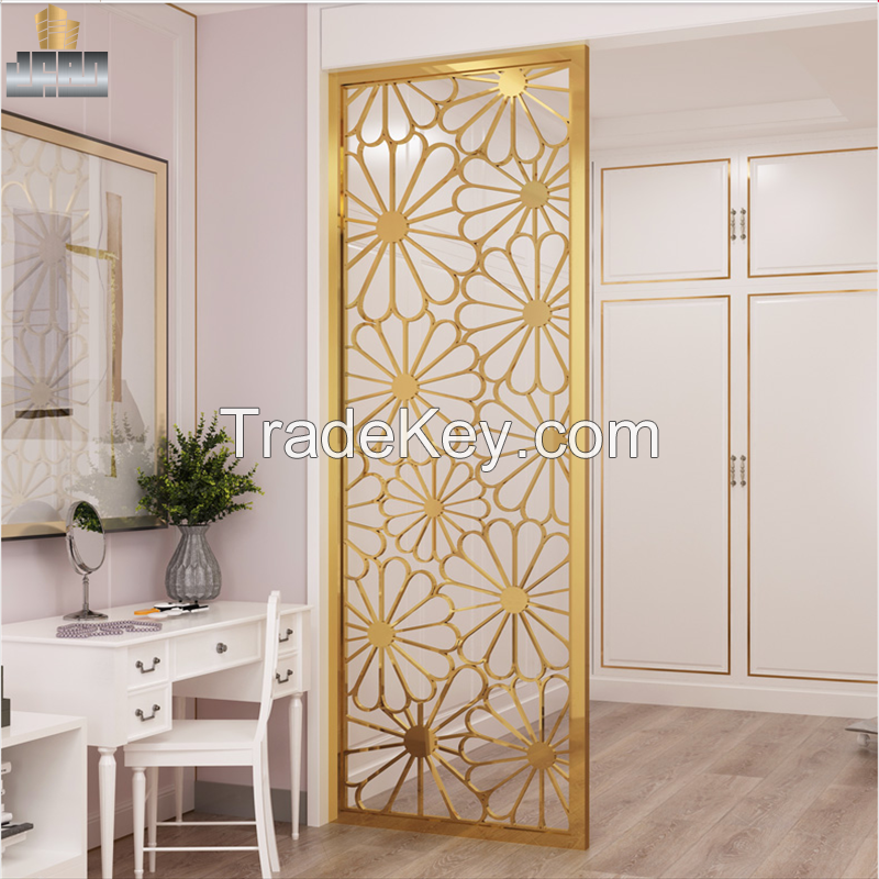 Grade Tube Welded Brass Steel Metal Room Partition for Home