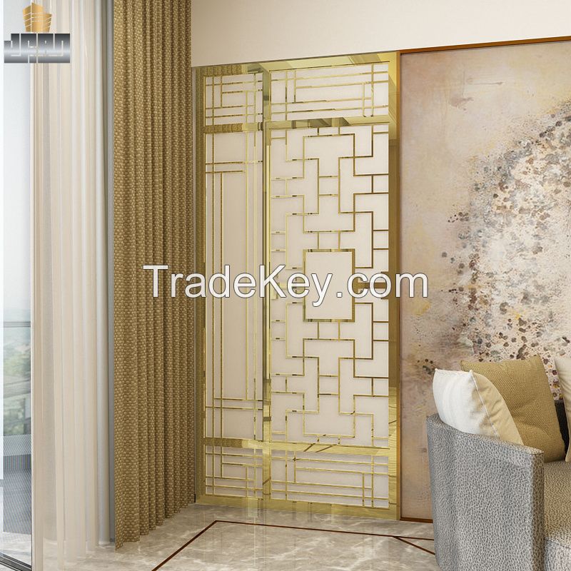 China Manufacturer Mirror Finish Room Divider Stainless Steel Screen Partition