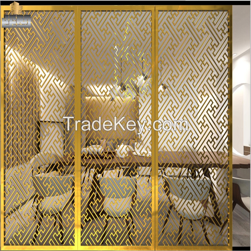 Foshan Factory Stainless Steel Room Partition Decorative Metal Divider