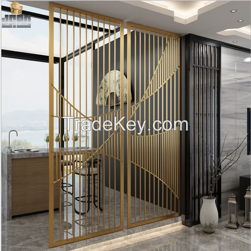 Luxury Villa Decoration Interior Partition Stainless Steel Living Room Divider