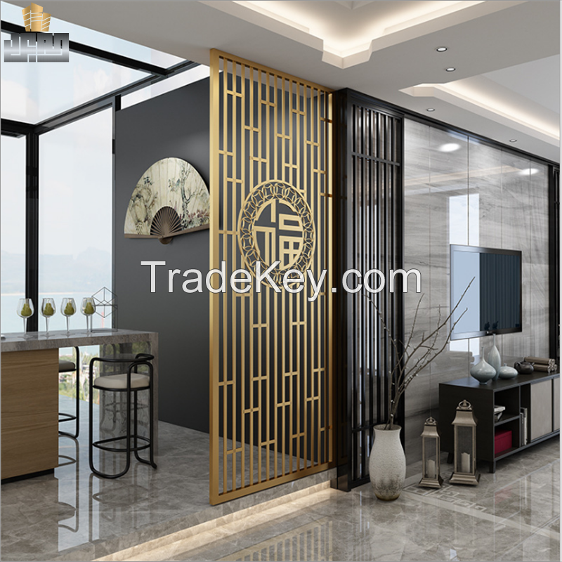 Grade Tube Welded Brass Steel Metal Room Partition for Home