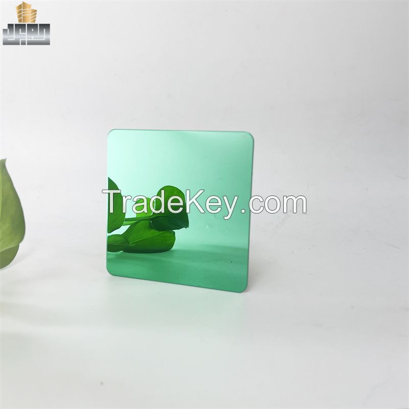 High End Decoration Mirror Polished Emerald Green Stainless Steel Wall Panel