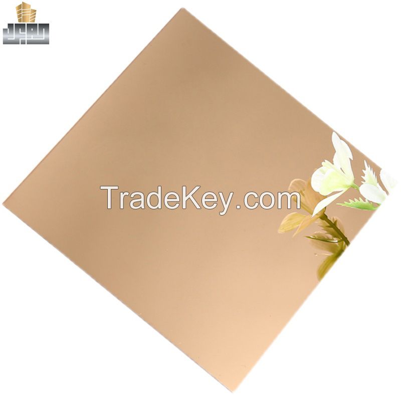 Champagne Gold Stainless Steel Plate Metal Fabrication PVD Coat Sheet
