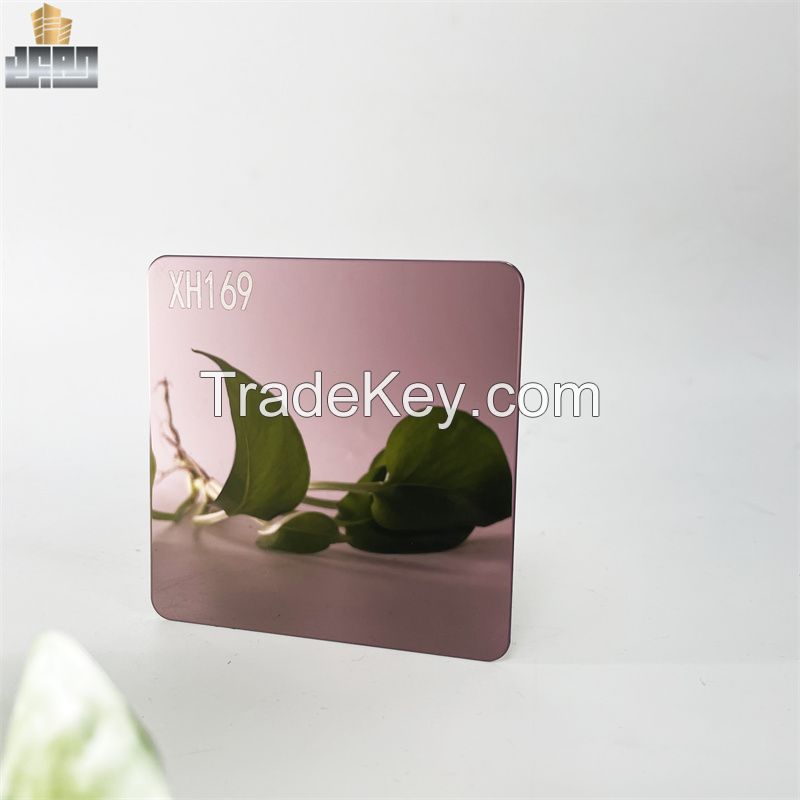 Rose Red Mirror Stainless Steel Sheets for Wall Panels