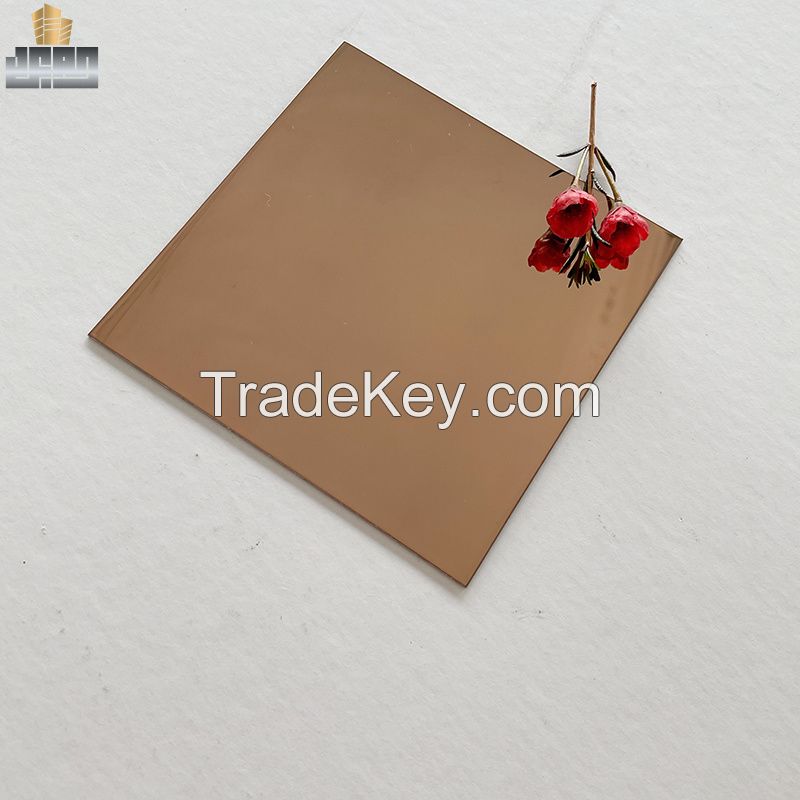 Rose Gold Mirror Finish Color Decorative Stainless Steel Sheet for Hotel