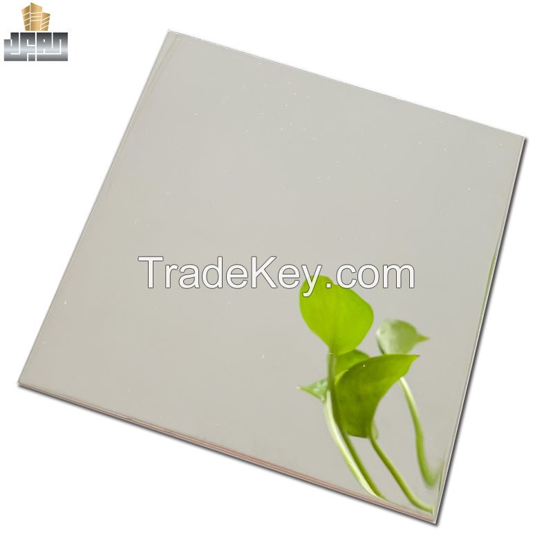 Grade Colored Polishing Mirror Finish Metal Decorative Stainless Steel Mirror Sheet