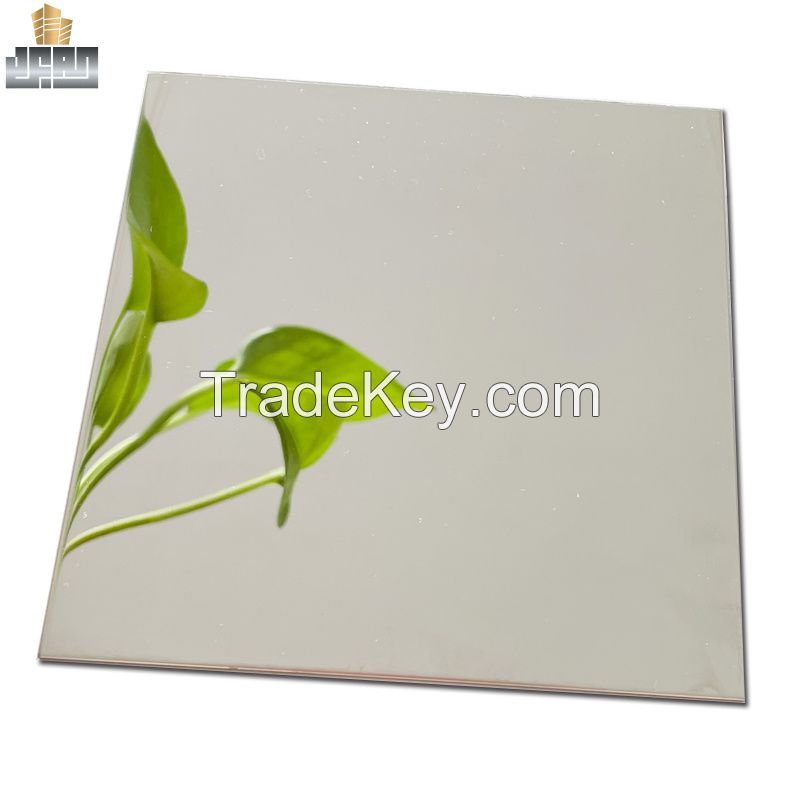 Grade Colored Polishing Mirror Finish Metal Decorative Stainless Steel Mirror Sheet